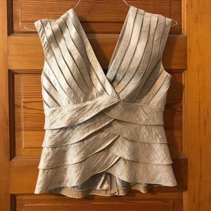 Adrianna Papell gold top